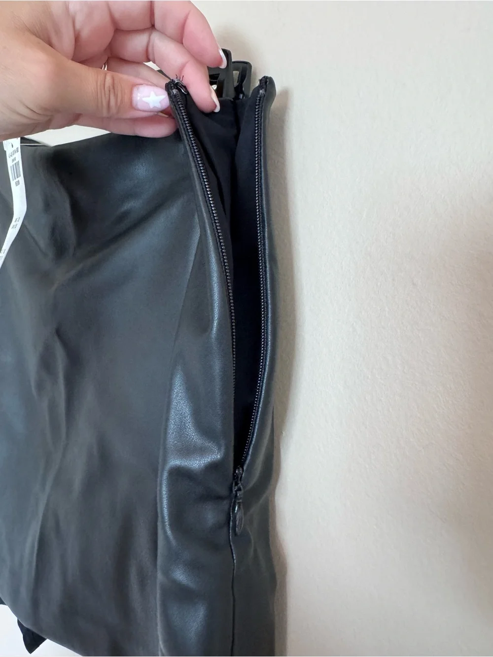 Abercrombie & Fitch Black Scarlett Vegan Leather Mini Skort